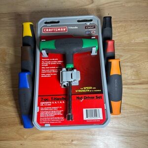 Craftsman 7pc THandle Nut Driver Set 934547 New Tools Industrial Garage Workshop